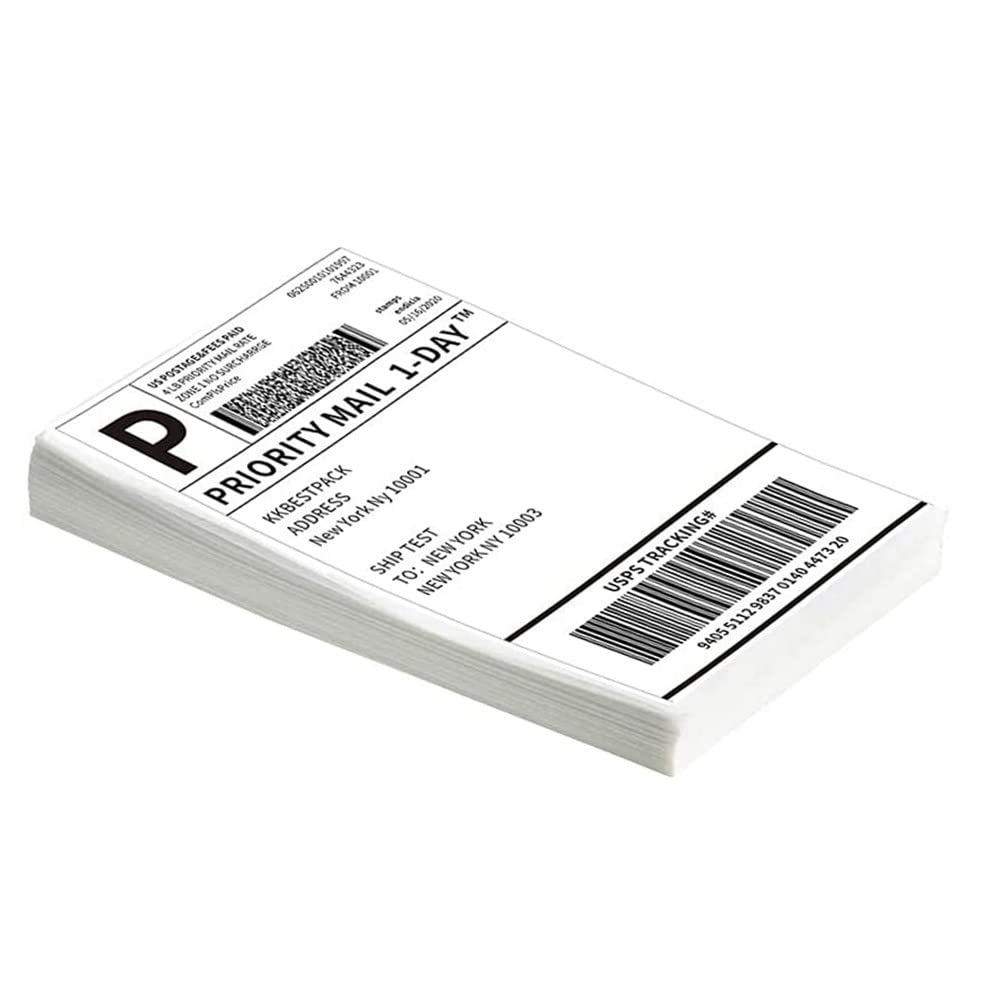 Phomemo Versandaufkleber 4¡Á6 DHL Etiketten, Thermopapier Versandetiketten f¨¹r Labeldrucker Wasserfester Etiketten Papier (Wei? 100 St¨¹ck)