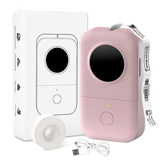 Phomemo D30 Etichettatrice - Stampante per Etichette Stampante Termica per Etichette Bluetooth Wireless Sticker Maker, Principiante Facile da Usare per Nome Prezzo Memorizzazione, Rosa