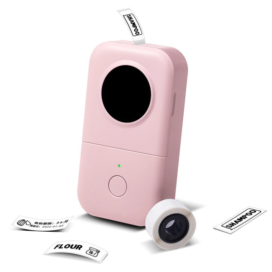 Label Printer-Phomemo D30 Mini Portable Thermal Labeler, Mini Label Makers,Bluetooth Connection,Home Office Organization,Gift for Women,Cute School Supplies,USB Rechargeable-Pink¡­