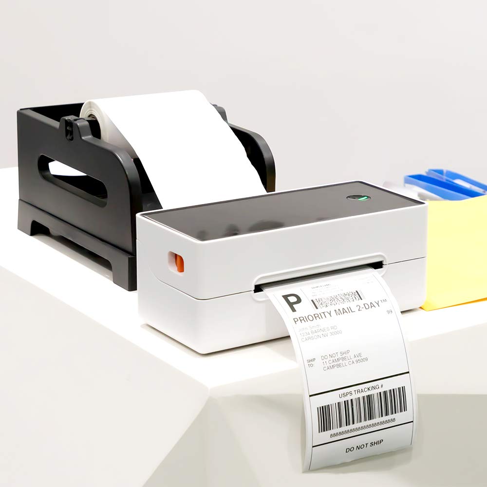 Phomemo 4''x6'' Direct Thermal Shipping Label, Pack of 500 4x6 Thermal Labels - for Shipping Labels,Mailing,Address, Product Logo, Barcode Labels,Strong Adhesive (White)-Roll Version