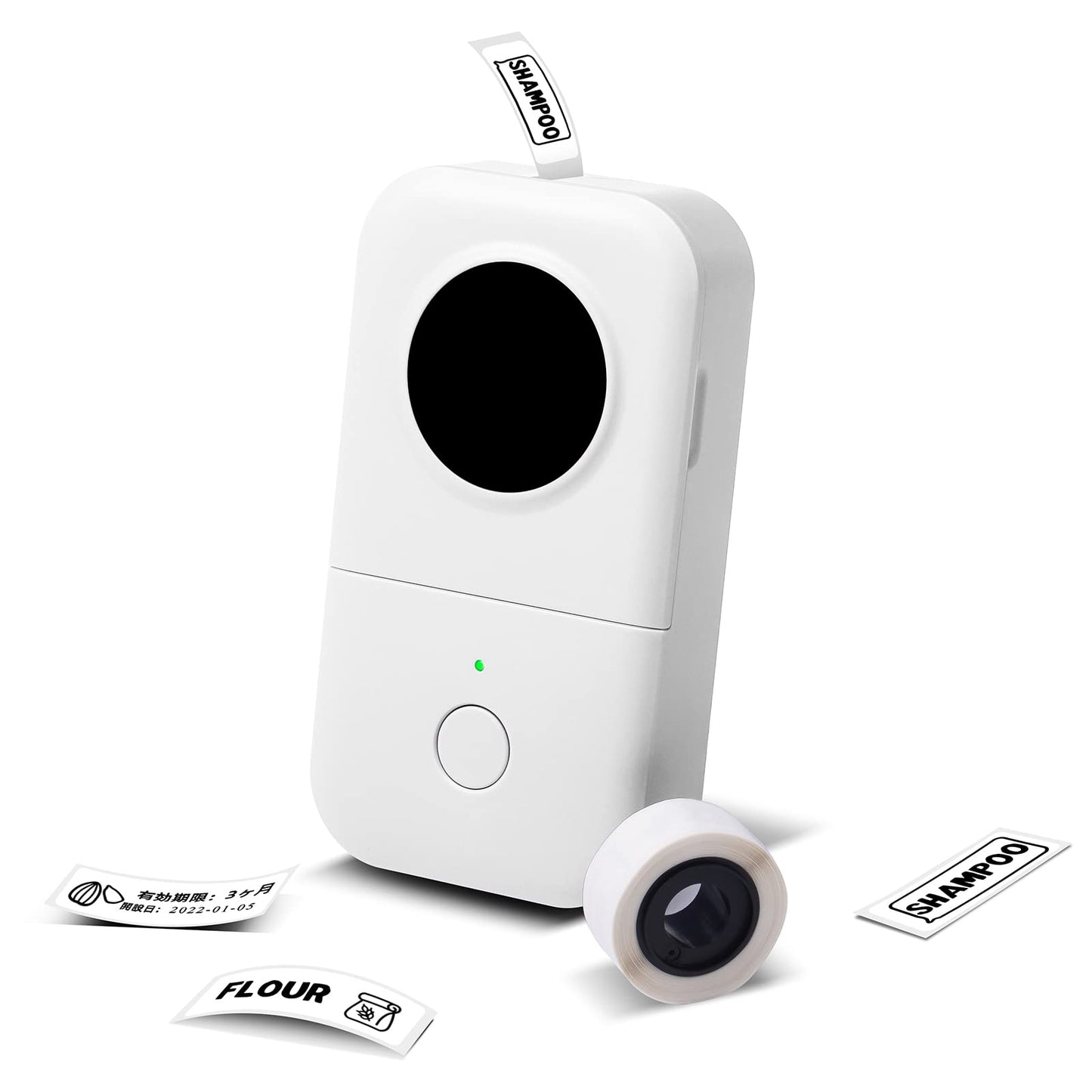 Label Maker Machine with Tape-Phomemo D30 Bluetooth Mini Portable Lable Printer,Labeler for Office Home Organization,for Android iOS,Gift for Men,Woman,Cute School Supplies,USB Rechargeable