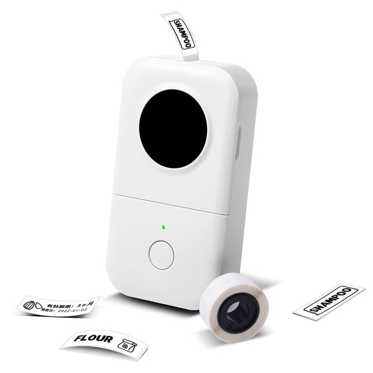 Label Maker Machine with Tape-Phomemo D30 Bluetooth Mini Portable Lable Printer,Labeler for Office Home Organization,for Android iOS,Gift for Men,Woman,Cute School Supplies,USB Rechargeable