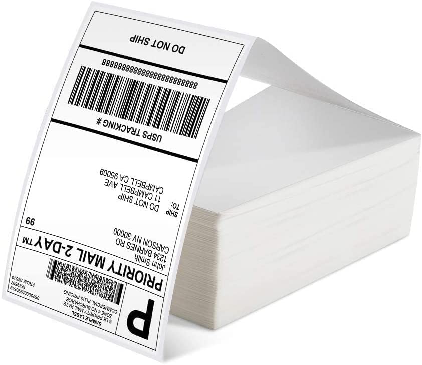 Phomemo ¨¦tiquettes d'exp¨¦dition 4x6 500 ¨¦tiquettes/Pile, Compatibles avec Les imprimantes d'¨¦tiquettes MUNBYN, Polono, ¨¦tiquettes d'exp¨¦dition sans BPA ¨¦tiquettes Thermiques autocollantes-10x15cm