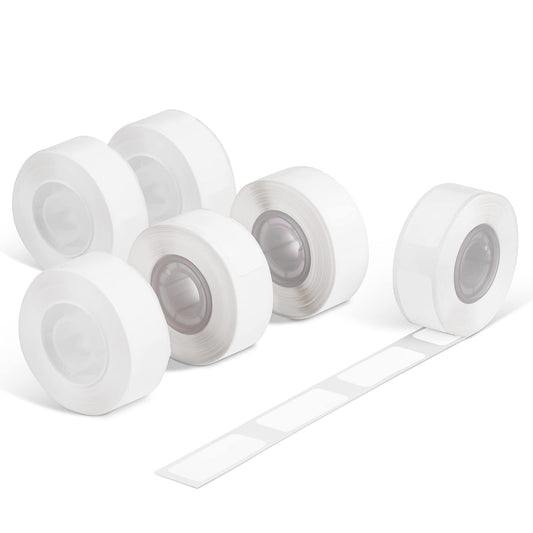 Phomemo D30 Label 12¡Á40mm-Adhesive Thermal Label for Phomemo D30 Label Maker, Phomemo Printer D30 Paper 160 Labels/Per Roll, 6 roll, White, Used for Kitchen Marking, File Classification and so on