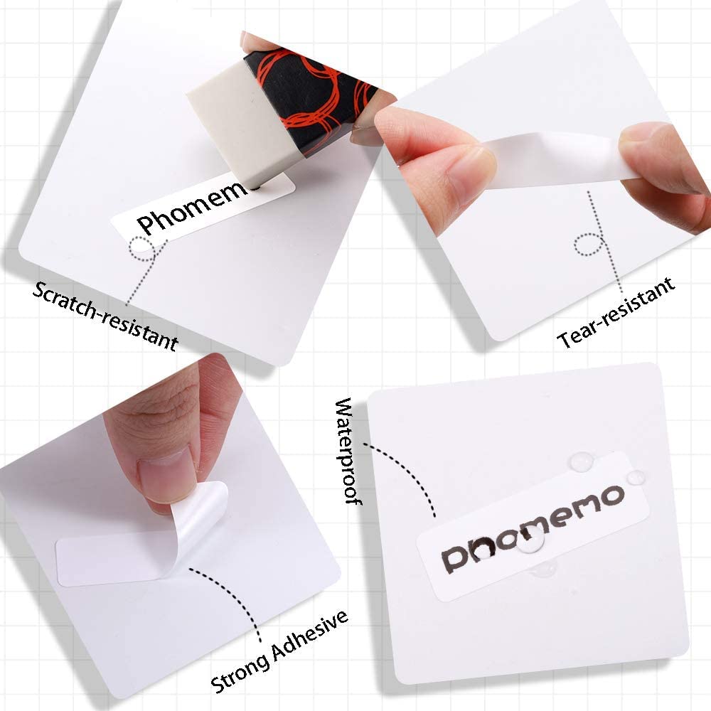 Endlosetiketten f¨¹r Phomemo D30/Q31/Q30S/Q30, Gemusterten Klebeetiketten 15mmx6m, BPA freie Aufkleber, etiketten endlos Kompatibel mit Colorwing Q30 Bluetooth Labelmaker- 3 Rollen
