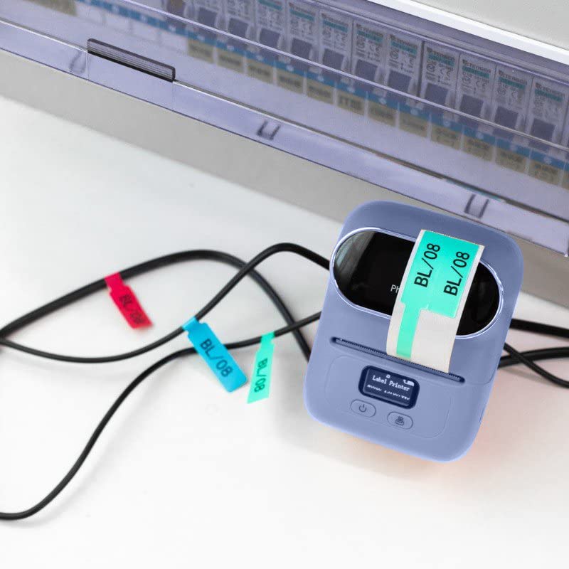 Label Maker - Phomemo-M110 Portable Bluetooth Thermal Mini Label Printer Machine, Sticker Maker, Barcode Printer, Apply to Labeling, Office, Cable, Retail, Compatible with Android & iOS System¡­