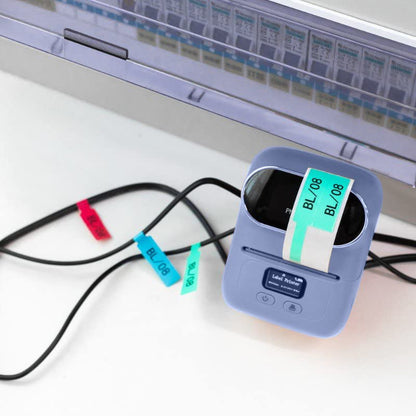 Label Maker - Phomemo-M110 Portable Bluetooth Thermal Mini Label Printer Machine, Sticker Maker, Barcode Printer, Apply to Labeling, Office, Cable, Retail, Compatible with Android & iOS System¡­