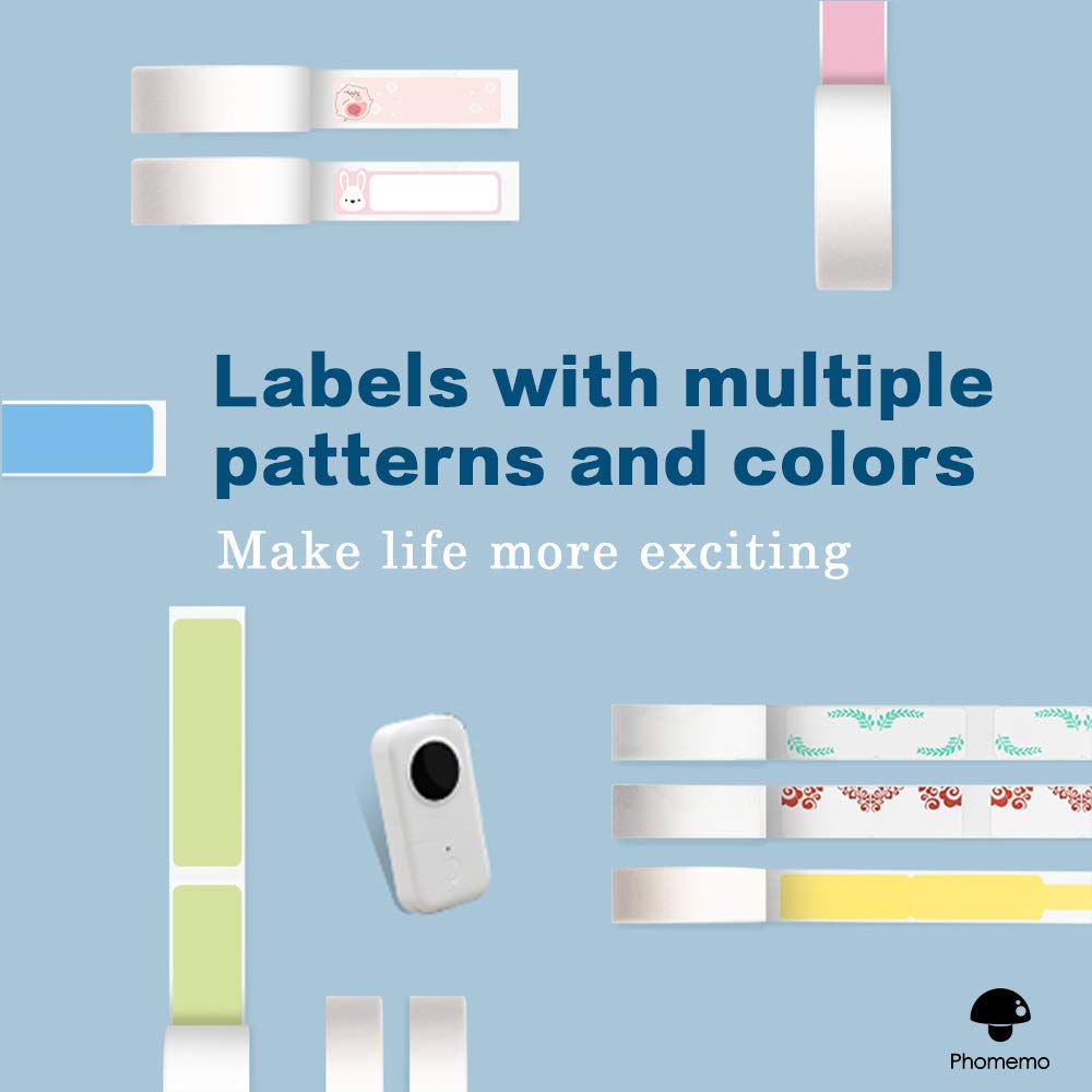 hermal Label, self-Adhesive Label, 3/8''X1 1/2''(12mm X 40mm), 160 Labels/roll, D30 Thermal Printing Label Paper, 3 Roll