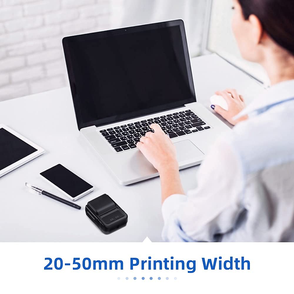 Phomemo 3 rollen labelpapier voor M120/M220/M110/M200/M221 labelmaker machine, multifunctioneel zelfklevend label voor barcode, naam, prijs, adres enz., 50 x 30 mm, totaal 3 rollen