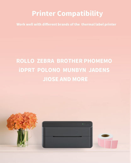 Phomemo 2,25 inch x 1,25 inch witte verzendlabels, zelfklevend, 1000 etiketten/rol, compatibel met MUNBYN, Phomemo, Polono labelprinter, BPA-vrije thermische etiketten voor barcode, adreslabels, 57 x 31 mm¡­
