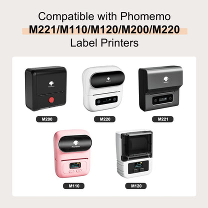 Phomemo ¨¦tiquettes M220/M221/M110/M120/M200, en forme de cercle thermique d¨¦grad¨¦ de couleur 50 x 50 mm pour code-barres/logo, ¨¦tiquettes cadeaux, ¨¦tiquettes de b¨¦n¨¦diction/petites entreprises, 4
