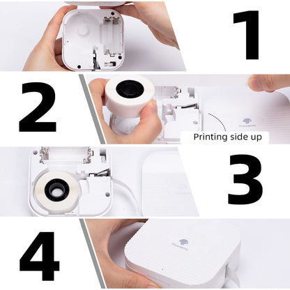 Phomemo Q31/Q30 Etiketten Weiß 14x30mm für Phomemo Q31/Q30S, Kompatibel mit Pokelabel Q30 & Colorwing Q30, Thermo-Etikettenrolle für Q31/Q30/Q30S/Q32 Bluetooth Etikettendrucker