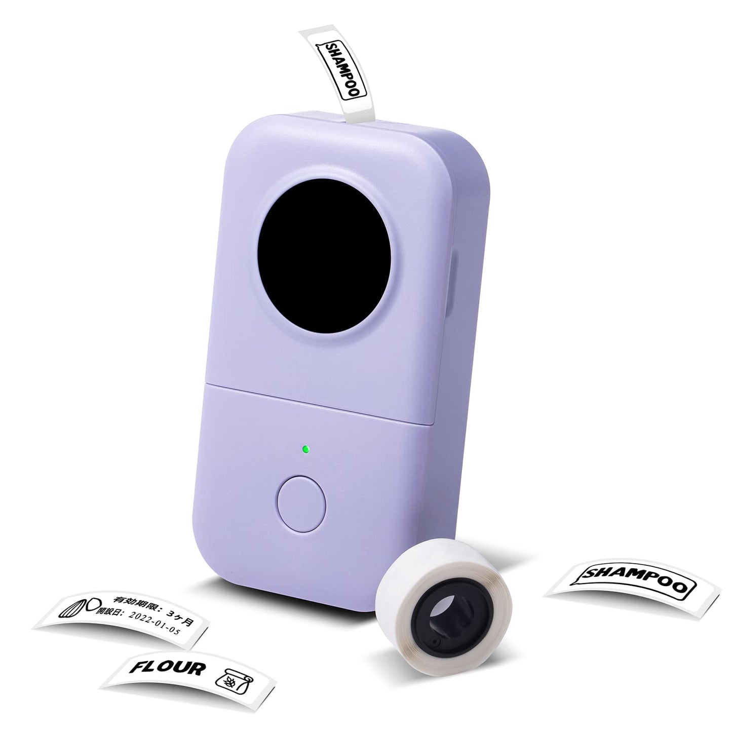 Mini Label Maker-Phomemo D30 Small Label Maker Machine, Bluetooth Label Maker Machine with Tape, for Home Office Organization, Purple