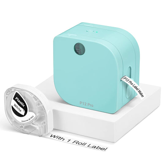 Phomemo P12-Pro Mini drukarka etykietuj?ca z Bluetooth, ?adowanie przez USB, drukarka etykiet do domu, biura i ma?ych firm, bezprzewodowa drukarka etykiet do telefon¨®w z systemem iOS i Android