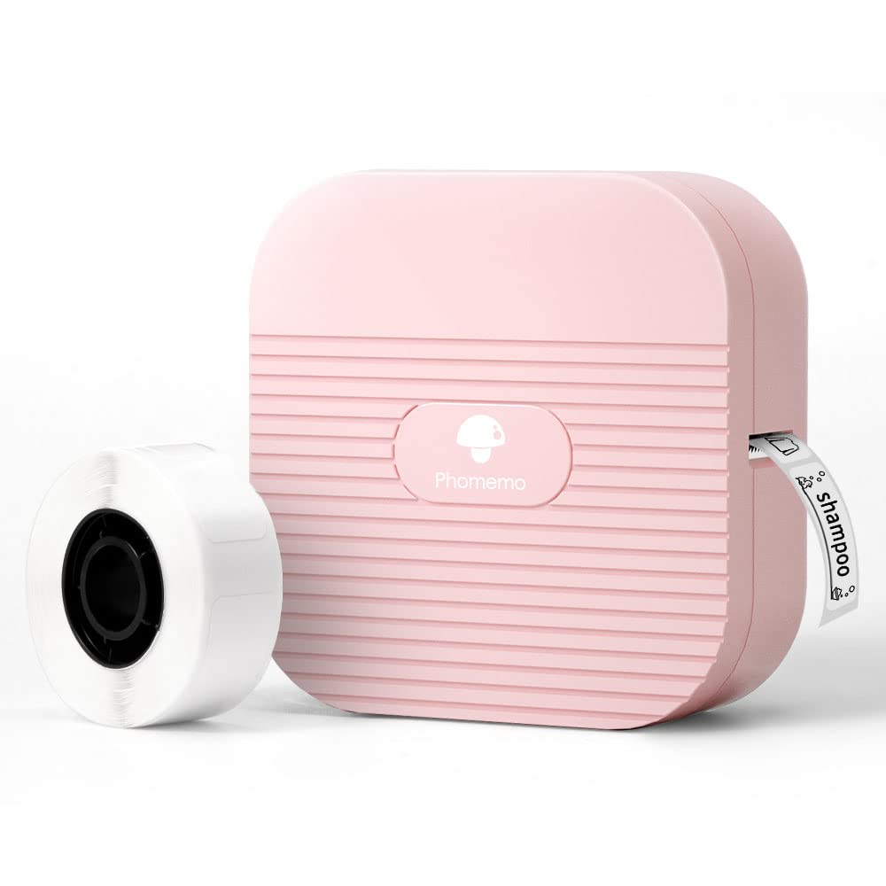 Phomemo ¨¦tiqueteuse Bluetooth, Q31 Imprimante Etiquette Autocollante pour iOS & Android, Imprimante d'¨¦tiquettes Bluetooth pour Maison, Bure au, ¨¦cole (Rose)