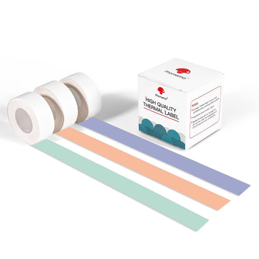 Phomemo D30 - Nastro per etichette, colore: verde, viola, arancione, 3 rotoli