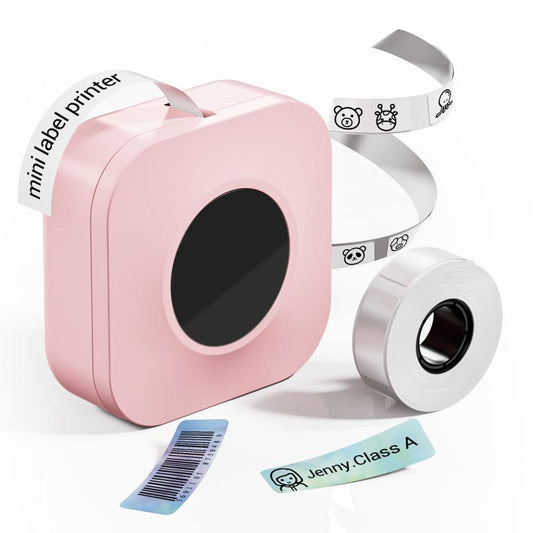 Phomemo Pink Label Maker- Q30S Bluetooh Mini Label Maker Machine Portable Label Printer for Storage/Name/Document Label,Compatible with iOS Android, Pink