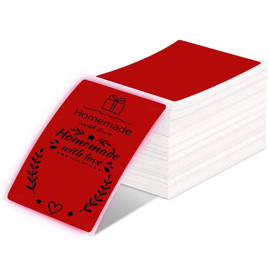 Phomemo 4x6 Thermal Label Printer Paper - 500 PCS Red 4''x6'' Fan-Fold Labels Shipping Supplies Labels - Water/Oilproof Label Stickers - Permanent Adhesive 4x6 Mailing Labels Paper for Thermal Printer