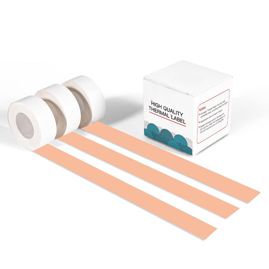 Phomemo D30 - Nastro per etichette continuo, colore arancione, per cucina, file, indirizzo, regalo, ecc., 3 rotoli