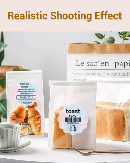 Phomemo Rouleau D'Autocollants Ronds De 2 Pouces En Couleur Pour Imprimante D'éTiquettes Thermiques, éTiquettes Autocollantes Circulaires Pour Carte De Remerciement, Logo, Nom/Prix, Adresse, Code Qr