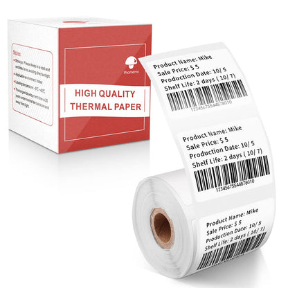 Étiquettes autocollantes carrées polyvalentes pour phomemo M110 / m221 / m220 / m120 / M200 / m110s, 1,57 ''x 1,18'' (40x30mm), 230 étiquettes/rouleau, Noir et blanc