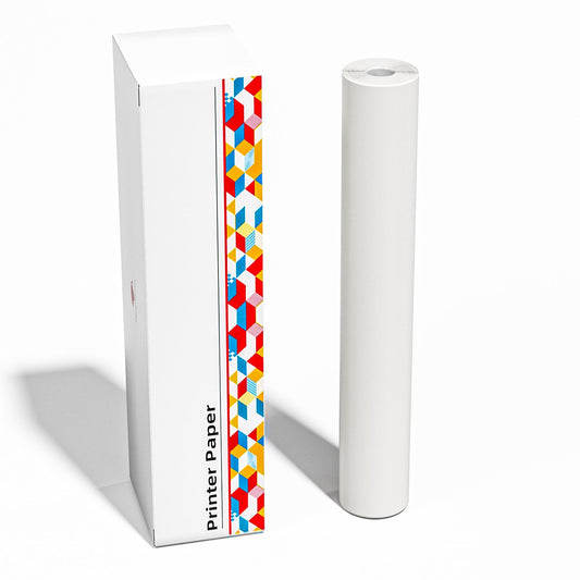 Phomemo Rotolo di carta termica M08F A4 compatibile con la stampante portatile M08F da utilizzare con il supporto stampante M08F (solo rotolo di carta, 1 rotolo/50 fogli)