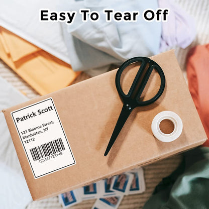 Phomemo 3 Roll 1.96'' x 3.14'' Multi-Purpose Thermal Label Paper Compatible with M220, M200, M120, M110 Label Printer, 100 Labels/Roll, for Barcode, Name, Address, Labeling, Mailing, Business Letter