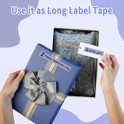 Phomemo D30 Continuous Label Tape - Purple Label Tapes, Thermal Labels for Kitchen, Files, Address, Gift and etc, 3 Rolls
