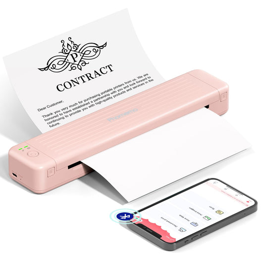 Phomemo P831 ポータブルプリンター トラベルプリンター 300DPI熱転写プリンター Bluetooth接続 8.5 x 11 USレターヘッド対応 A4コピー用紙対応 モバイルプリンター スマホ対応 PC対応 旅行/家庭/オフィスでの使用に最適