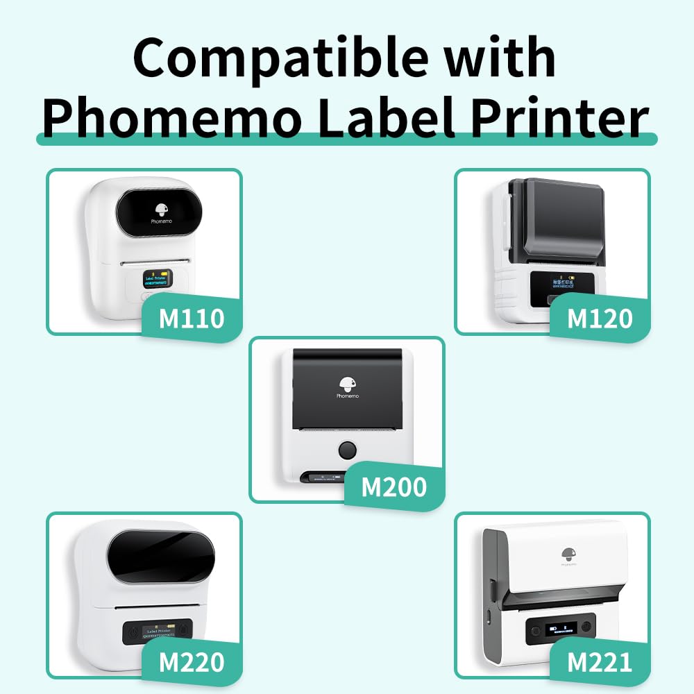 Phomemo ¨¦tiquettes - M110 M120 M200 M220 M221 ¨¦tiquettes thermiques auto-adh¨¦sives par prix, nom, adresse, logo, code ¨¤ barres, 40 mm x 30 mm, 230 ¨¦tiquettes, argent holographique (1 rouleau)