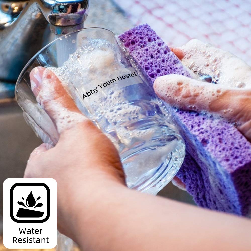 5x PhomemoP12&P12-Pro Etikettenband Original 12mm x 4m Schwarz auf Transparentem Q5-TB131 Wasserfestem Kunststoff Selbstklebendes Etikettenband für Phomemo P12&P12-Pro Etikettendrucker