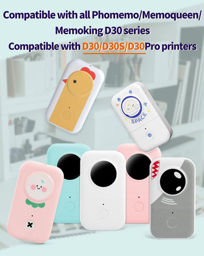 hermal Label, self-Adhesive Label, 3/8''X1 1/2''(12mm X 40mm), 160 Labels/roll, D30 Thermal Printing Label Paper, 3 Roll