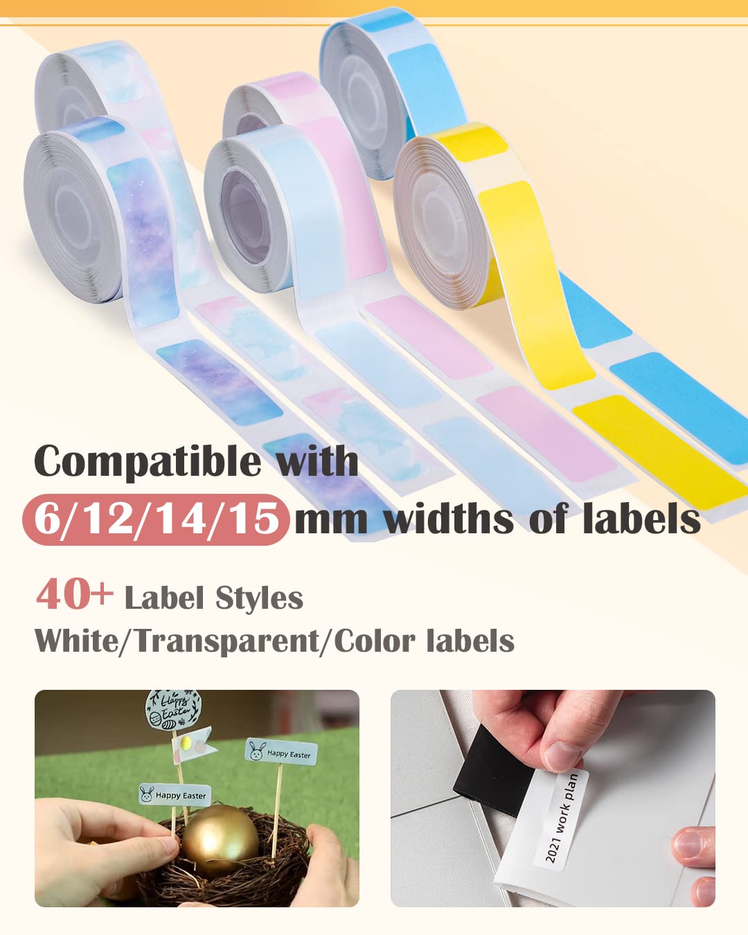 Phomemo Pink Label Maker-Phomemo Q30S Bluetooh Mini Label Maker Machine Portable Label Printer for Storage/Name/Document Label,Compatible with iOS Android, Pink