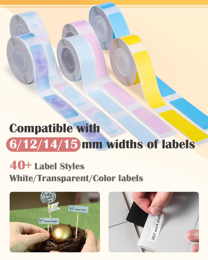 Phomemo Pink Label Maker-Phomemo Q30S Bluetooh Mini Label Maker Machine Portable Label Printer for Storage/Name/Document Label,Compatible with iOS Android, Pink