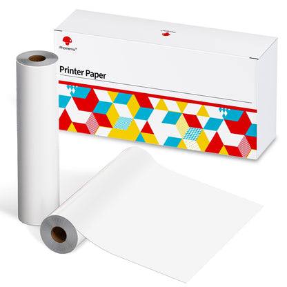 Phomemo Rotoli di carta per stampante termica formato A4, compatibile con stampante portatile M08F (2 rotoli da 100 fogli)