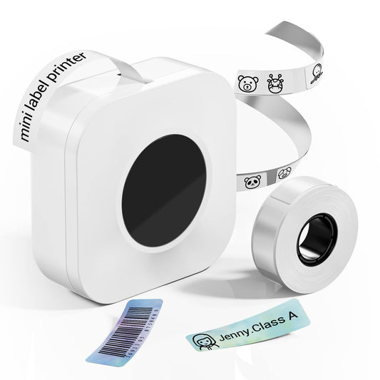 Phomemo Small Label Makers-Phomemo Q30S Mini Label Maker Machine Bluetooth Portable Label Printer Wireless, Handheld Labeler, Easy-to-use for Labelling,Compatible with iOS&Android, White