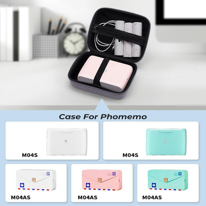 Phomemo Sac portable pour imprimante d'¨¦tiquettes M221/M220/M110/M120/M200, r¨¦sistant aux chocs, ¨¦tanche, support pour imprimante d'¨¦tiquettes avec ruban, avec poche en filet pour accessoires (noir)