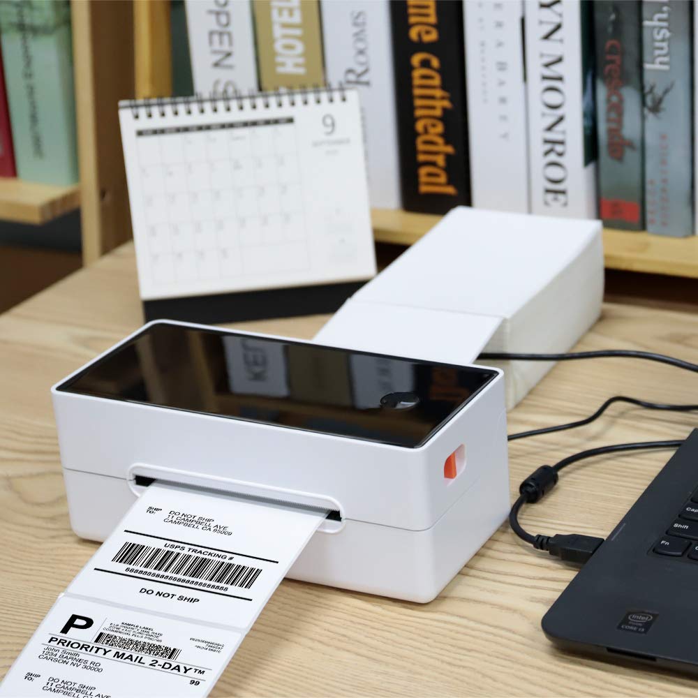 Phomemo 10x15 cm (4x6'') thermische printerlabel, thermisch direct verzendlabel, verpakkingslabel, compatibel met Rollo Dymo Phomemo en andere 4x6'' labelprinters, 500 4x6'' fanfold label
