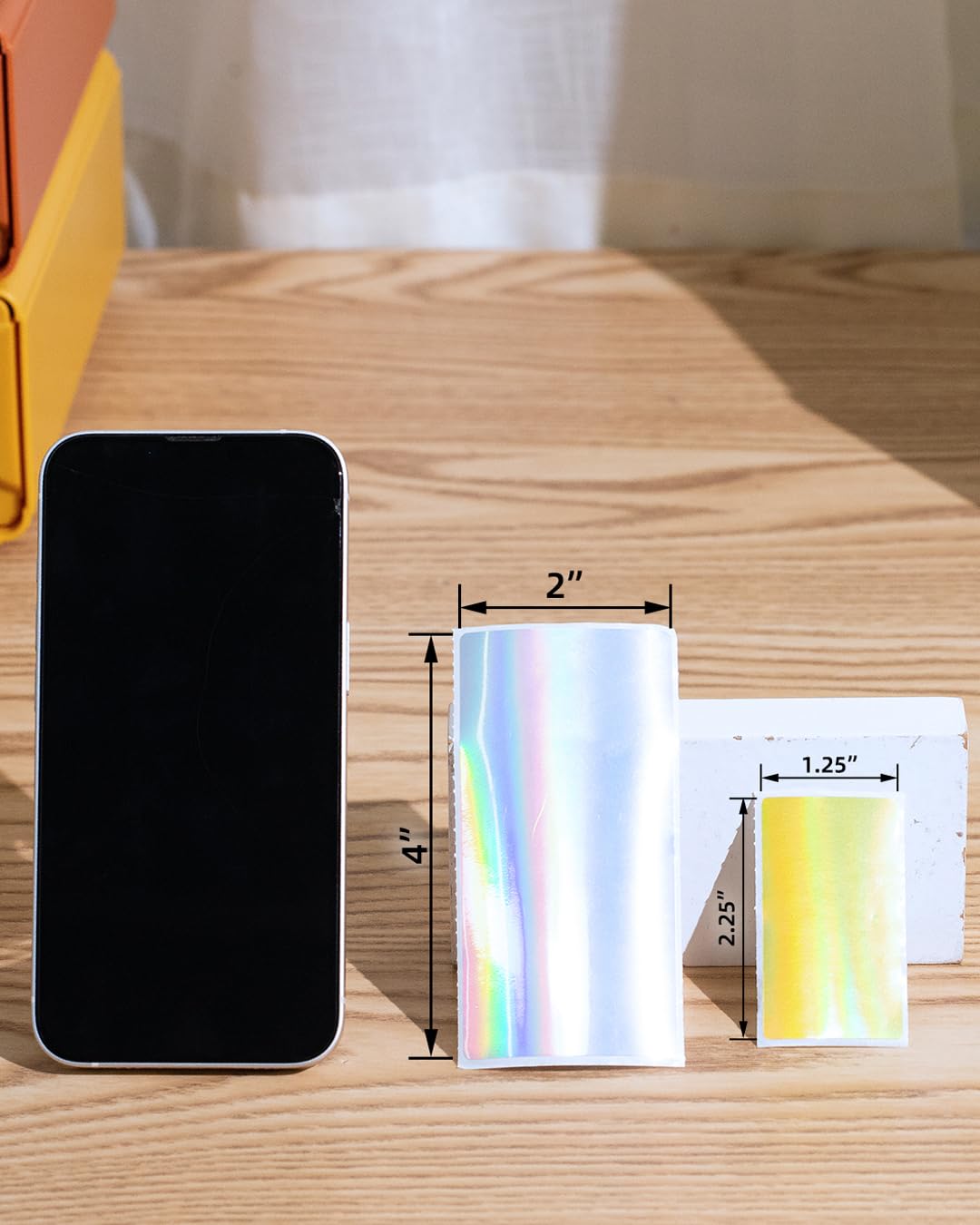 Phomemo 10 cm x 2 in? Holografik G¨¹m¨¹? Termal Etiket, Kendinden Yap??kanl? ??kartma, Te?ekk¨¹r Kart?, Logo, ?sim, Fiyat, Adres, QR Kodu, 500 ??kartma, G¨¹m¨¹? Lazer