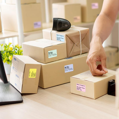 Phomemo Rectangular Thermal Labels, 40mm*30mm, 230/Roll, 6 Rolls, for M110 M120 M200 M220 M221 Label Maker