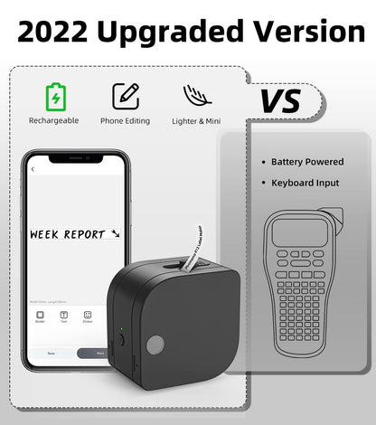 Phomemo P12 Pro Beschriftungsger?t Handger?t | Mini Bluetooth Etikettierger?t mit Etikettenband | USB aufladbares Thermo-Etikettendrucker f¨¹r Zuhause & B¨¹ro | Labeldrucker f¨¹r Android & iOS