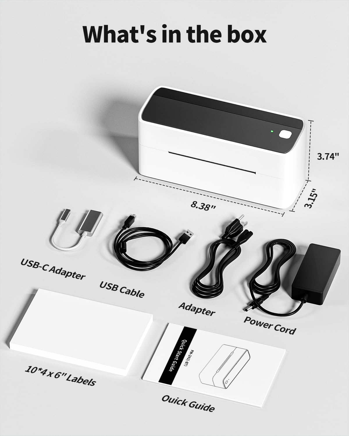 Phomemo Stampante per Etichette Bluetooth, 4 x 6, DHL Stampante Termica Stampante Etichette Label Printer, Compatibile con Ebay, Amazon, Etsy,DPD, Ups, Wish, Shopify, Zalando, Otto, DHL