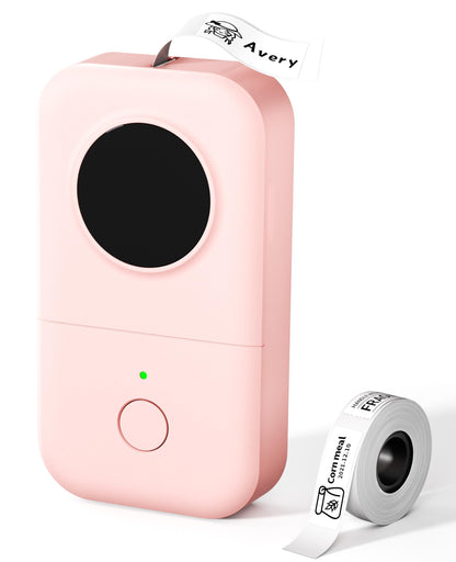 Phomemo D30 Etichettatrice Bluetooth, Mini Etichettatrice Etichette Adesive, Stampante Termica per iOS & Android,Bluetooth Stampante Etichette Autoadesive per La Casa, L'ufficio e la Scuola - Rosa