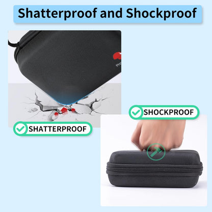 Phomemo Sac d'imprimante, sac portable pour imprimante d'¨¦tiquettes M221/M220/M110/M120/M200/M04S/M04AS r¨¦sistant aux chocs, ¨¦tanche, sac de support pour imprimante d'¨¦tiquettes avec ruban, avec poche