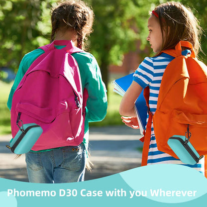Phomemo D30 D35 Label Maker Case, Waterproof Storage Bag Compatible with NELKO P21/NIIMBOT D11/JADENS D110/SUPVAN E10 Label Printer, Fits for Mini Bluetooth Labels Sticker Machine, Box only
