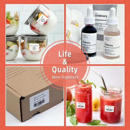 Phomemo 3 Rolls Thermal Label, Adhesive Label, Compatible with Phommeo M120 / M110 / M200 / M220 / M221 Label Printer, Suitable for Office, Household, School Name. 30mmx20mm, 320 Labels/Roll