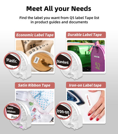 Phomemo P12-Pro Mini Bluetooth etiketteerapparaat, USB-oplaadbaar, thermo-labelprinter voor thuis, kantoor en kleine bedrijven, draadloze labelprinter voor iOS en Android telefoon