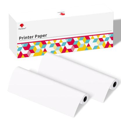 Phomemo A4 Thermal Printer Paper,8.27''x 11.69'',Supports Continuous Printing,Suitable for Travel,Business,Office,BPA Free Thermal Paper,23 Sheets/Roll,2Roll