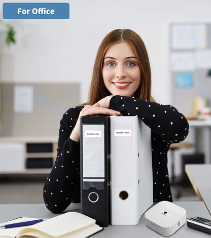 Endlosetiketten für Phomemo Q31/Q30S/Q30, Weiße Klebeetiketten 15mmx6m, BPA freie Aufkleber, etiketten endlos Kompatibel mit Colorwing Q30 Bluetooth Labelmaker- 3 Rollen