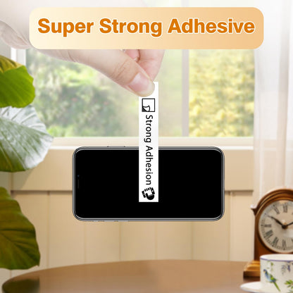 Phomemo D30 Continuous White Label Paper ? 0.59''x23.62'' ? (15mm X 6m) ? Black on White ? Compatible for D30 Label Maker ? Thermal Printing Inkless & Clean ? Labeling for Home Organization & Office